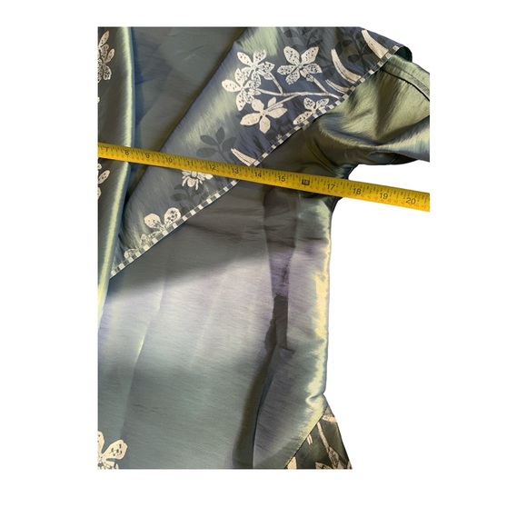 K Riley Custom Metallic Green-Grey/White Wearable Art Jacket Fits Sz S/M - Picture 8 of 11